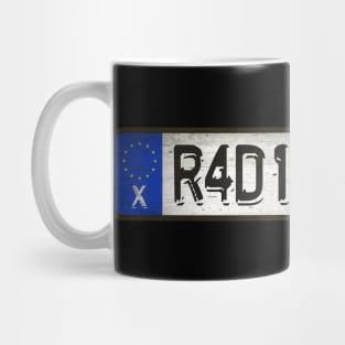 R4D10 - H34D Car license plates Mug